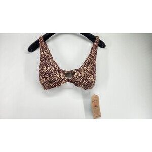 Faherty Womens Small Brown Summerset Sausalito Sunset Bikini Top NWT